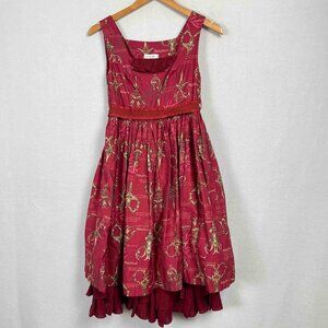 Milu Forest Classic Lolita Sleeveless Printed Midi Taobao Dress Womens Size M